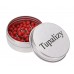 Tupalizy 1/8 Inch Small Round Head Map Tacks Pins for Home Office Use and DIY Craft Project (Red, 100PCS)