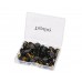 Tupalizy 120PCS Steel Thumbtacks Drawing Pins Plastic Round Head Thumb Tacks 10mm/0.39 Inch Dia (Black)