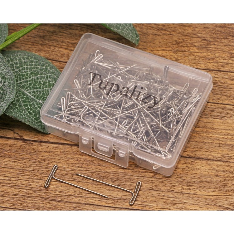 Tupalizy 120PCS 1 Inch Nickel Plated Steel T-Pins